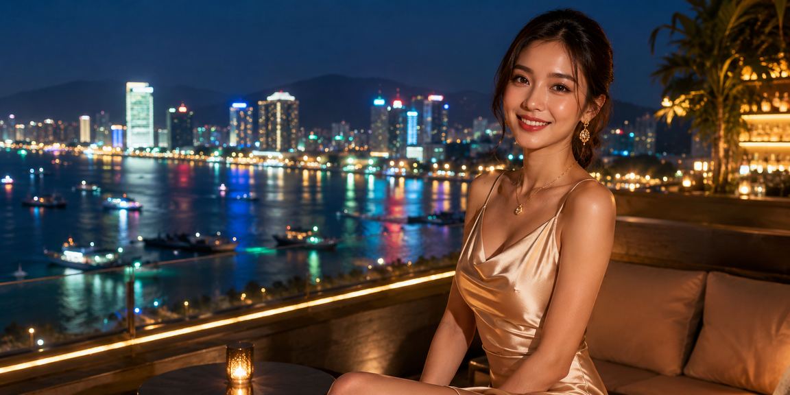 Cảnh giải trí cá cược sôi động tại sòng bạc Việt Nam với đèn neon rực rỡ
